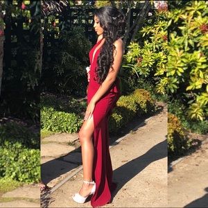 Burgundy altered Prom dress